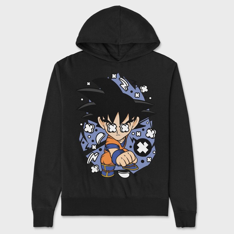 Son Goku Burst, Hanorac Oversize Barbati (Unisex)