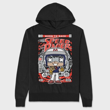 Speed Racer Comic, Hanorac Oversize Barbati (Unisex)