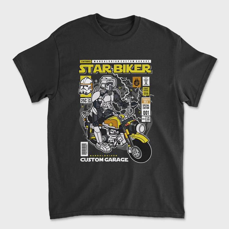 Star Trooper Biker, Tricou Barbati (Unisex)