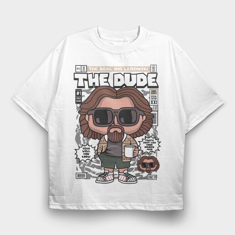 The Dudes Big Adventure, Tricou Oversize Barbati (Unisex)