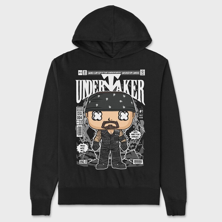 Undertaker Chaos Pop, Hanorac Oversize Barbati (Unisex)