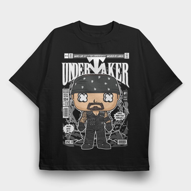 Undertaker Chaos Pop, Tricou Oversize Barbati (Unisex)