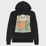 Dinosaur Cat, Hanorac Oversize Barbati (Unisex)