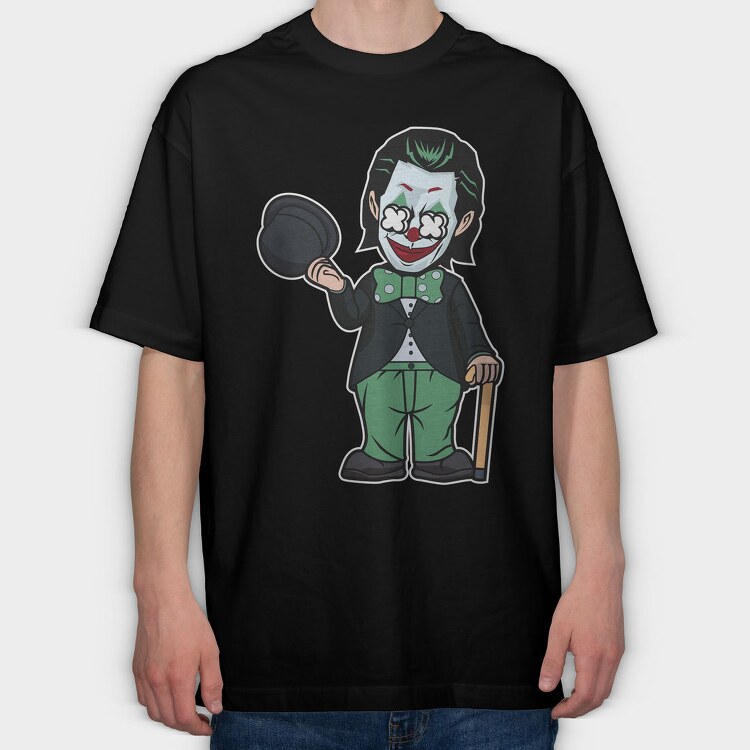 Jokers Clown Chic, Tricou Oversize Barbati (Unisex)