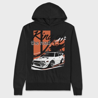 King Car Jdm Japan Smoke, Hanorac Oversize Barbati (Unisex)