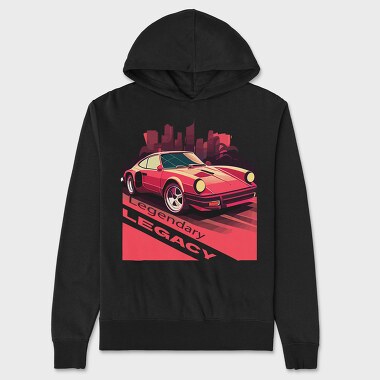 Legendary Legacy Classic Sports Car Vaporwave, Hanorac Oversize Barbati (Unisex)