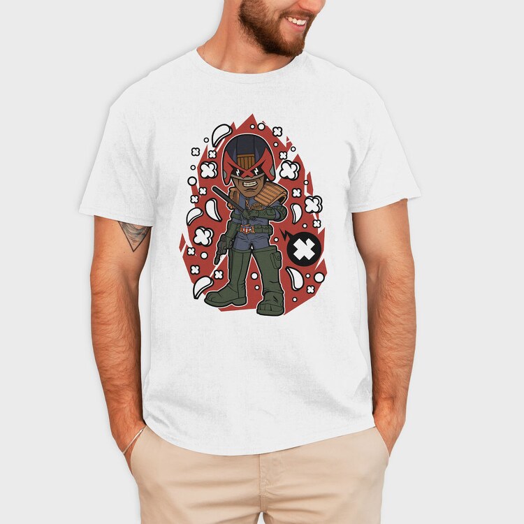 Judge Dredd Revolution, Tricou Barbati (Unisex)