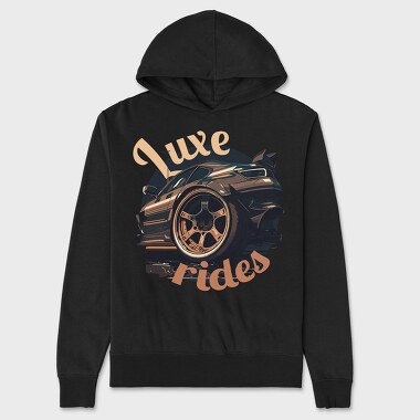 Luxe Rides Custom Auto Rims, Hanorac Oversize Barbati (Unisex)