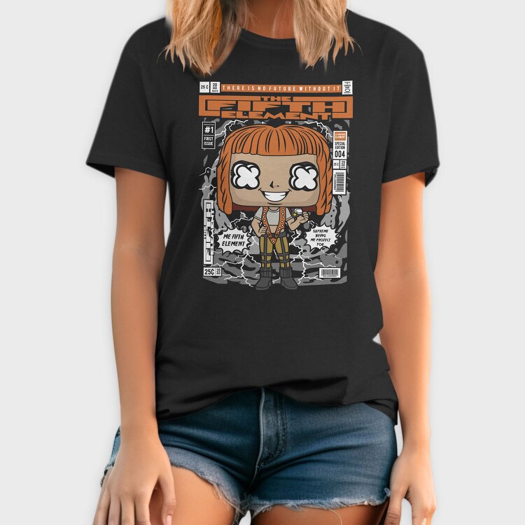 Futuristic Pop Art Girl, Tricou Barbati (Unisex)