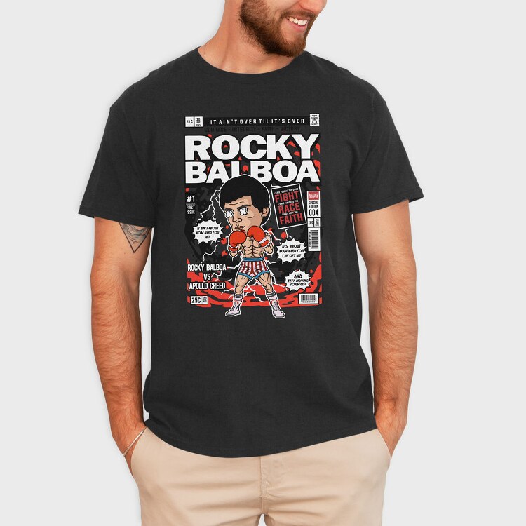 Rocky Boxing Legend, Tricou Barbati (Unisex)