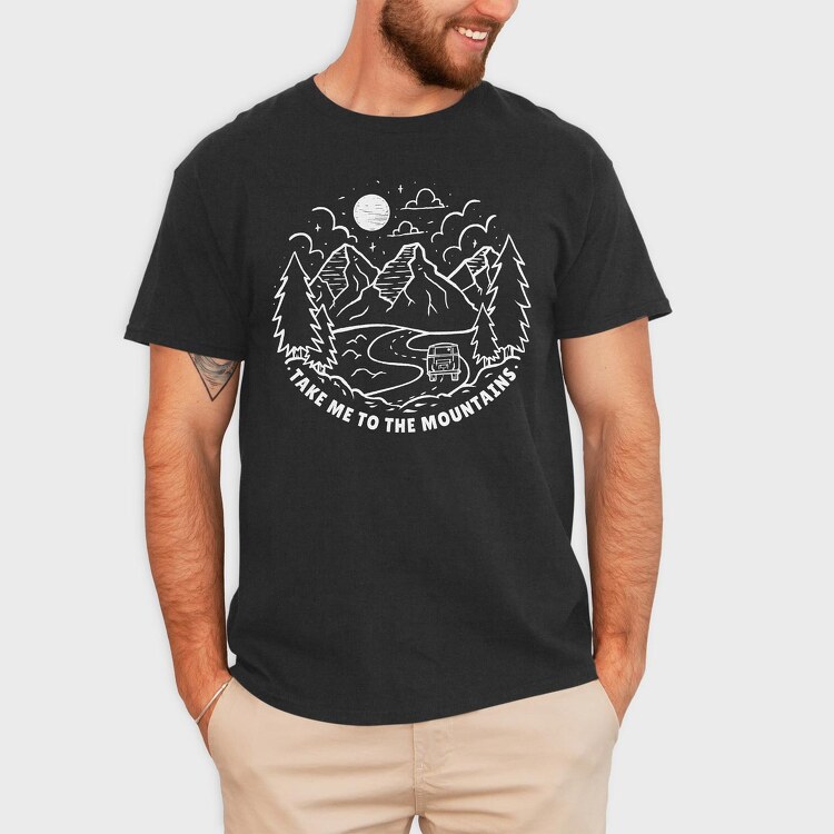 Mountains Rute, Tricou Barbati (Unisex)
