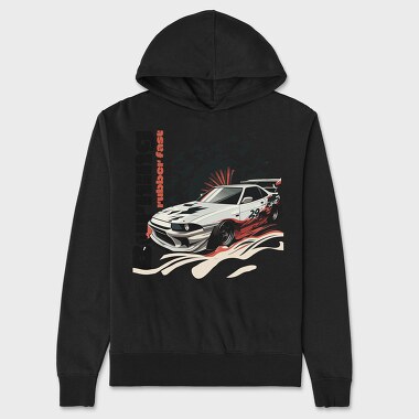 Car Jdm Japan Smoke, Hanorac Oversize Barbati (Unisex)