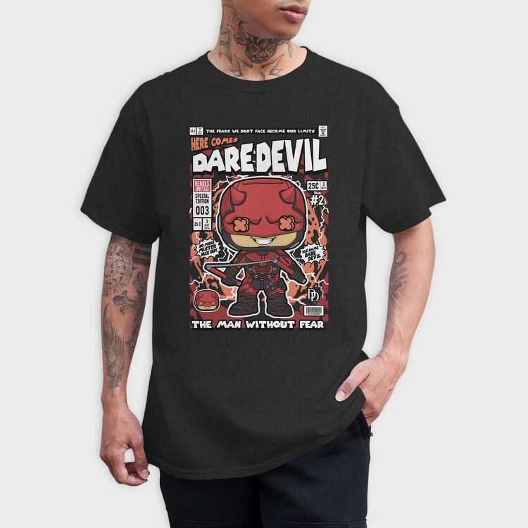 Daredevil Comic Chibi, Tricou Barbati (Unisex)