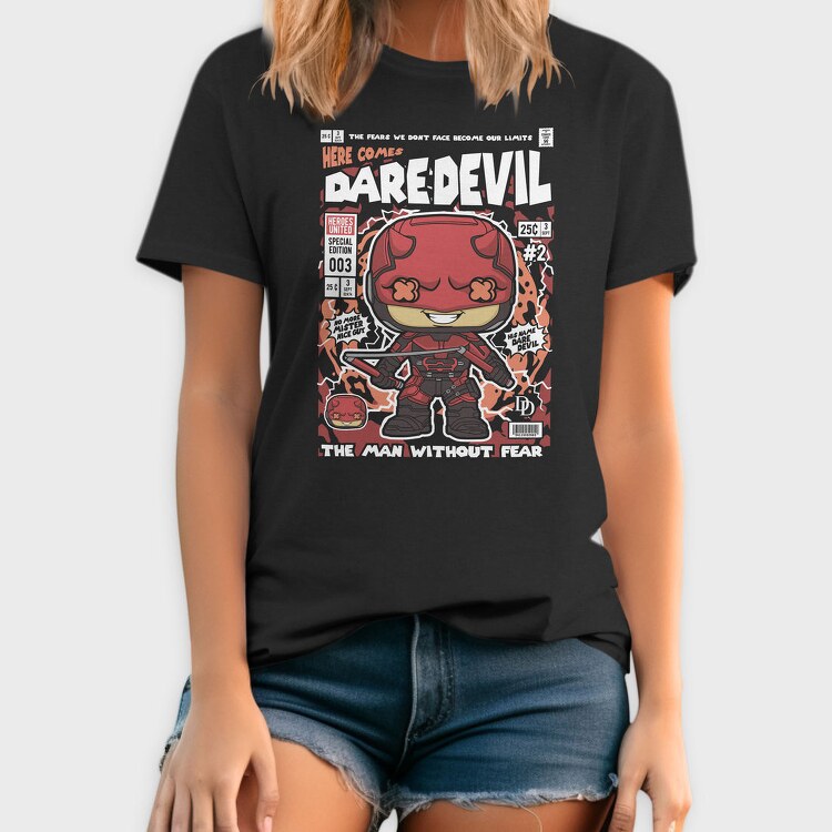 Daredevil Comic Chibi, Tricou Barbati (Unisex)