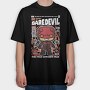 Daredevil Comic Chibi, Tricou Oversize Barbati (Unisex)