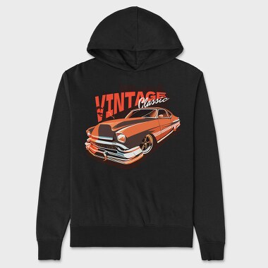 Classic Car Vintage Classic, Hanorac Oversize Barbati (Unisex)