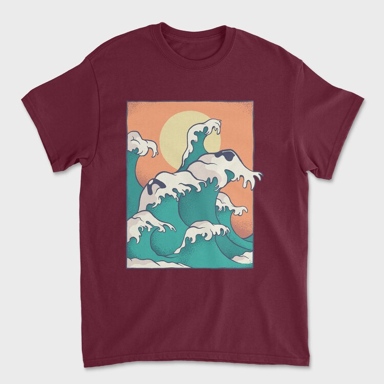 Tricou Barbati (Unisex), Waves Face