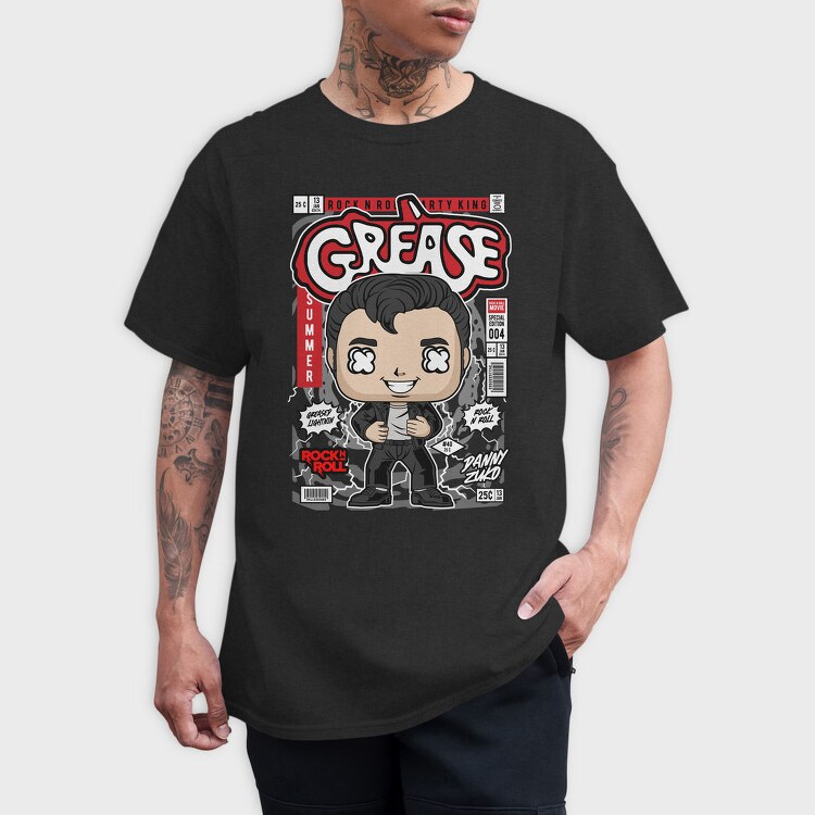 Grease Pop Vinyl, Tricou Barbati (Unisex)