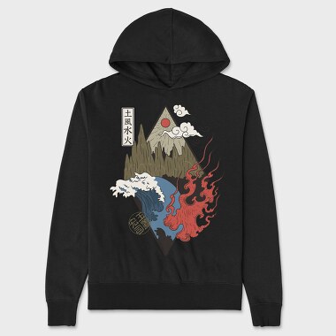 Four Elements, Hanorac Oversize Barbati (Unisex)