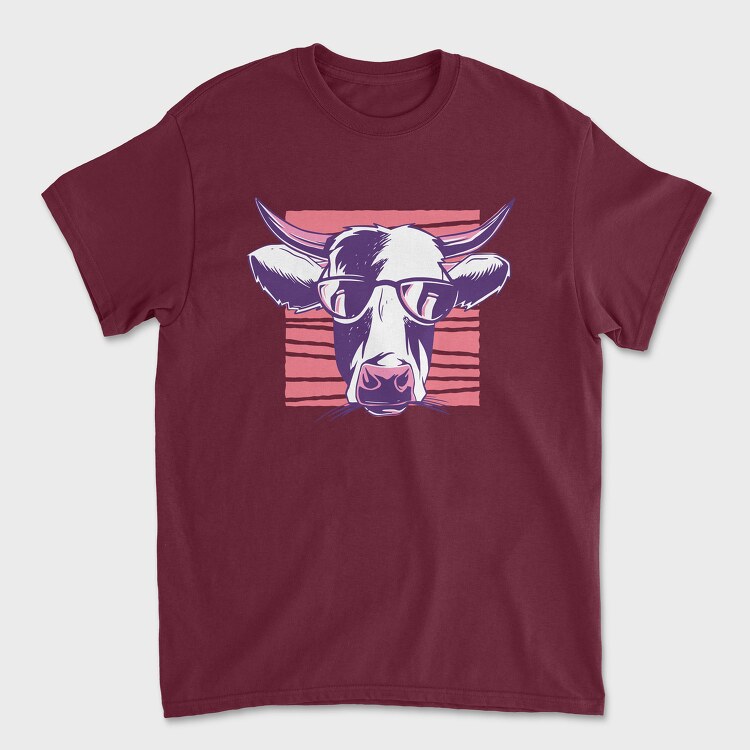 Cow Galasses, Tricou Barbati (Unisex)