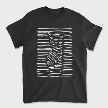 Tricou Barbati (Unisex), Peace Sign 3D