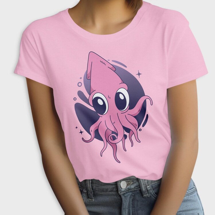 Cute Squid, Tricou Femei