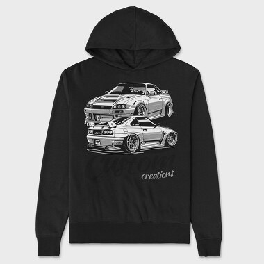 Customized Car Different Views, Hanorac Oversize Barbati (Unisex)