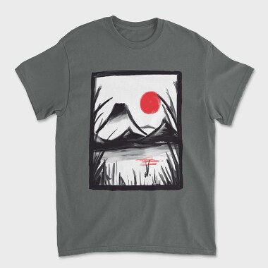 Graphite Landscape, Tricou Barbati (Unisex)