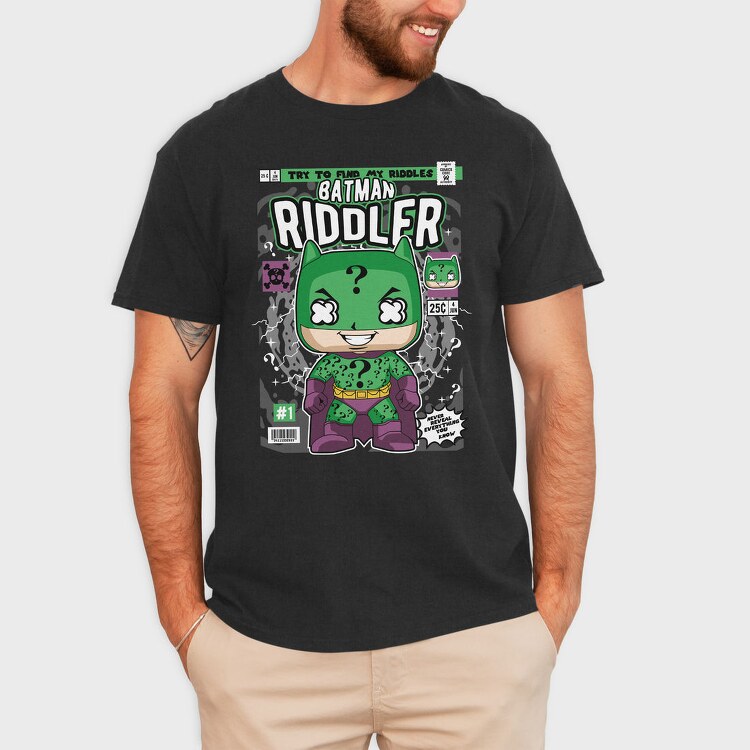 Batman Riddler Mystery, Tricou Barbati (Unisex)