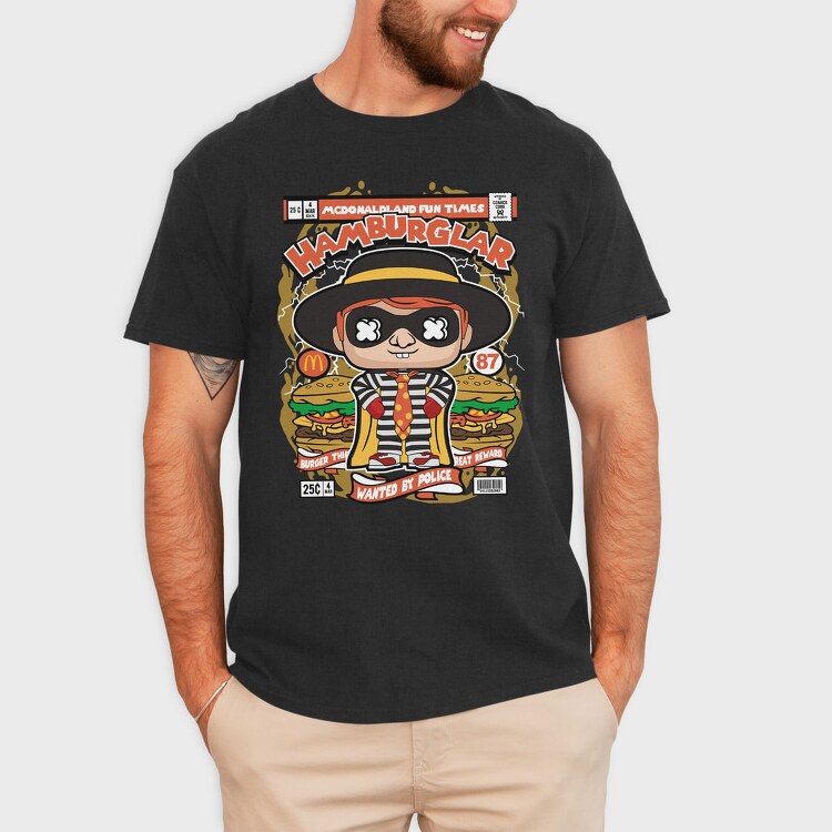 Hamburger Thief, Tricou Barbati (Unisex)