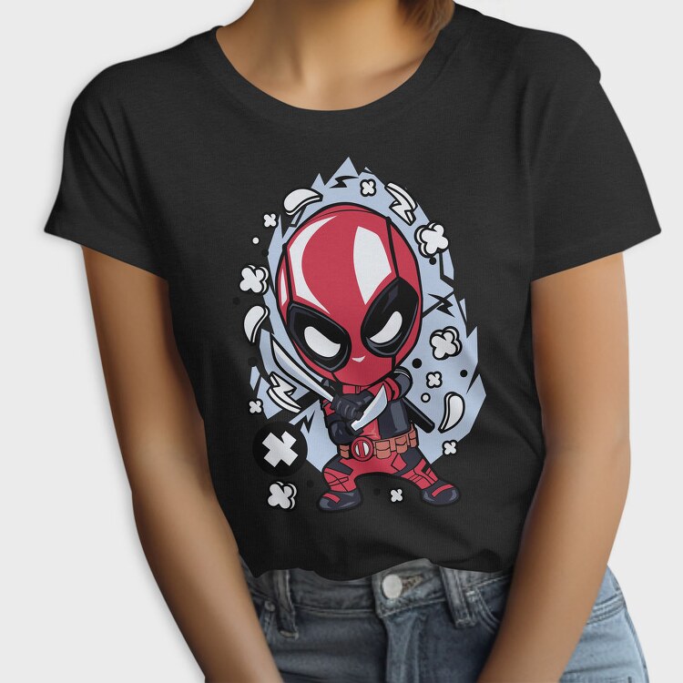 Deadpool Chibi Blade, Tricou Femei