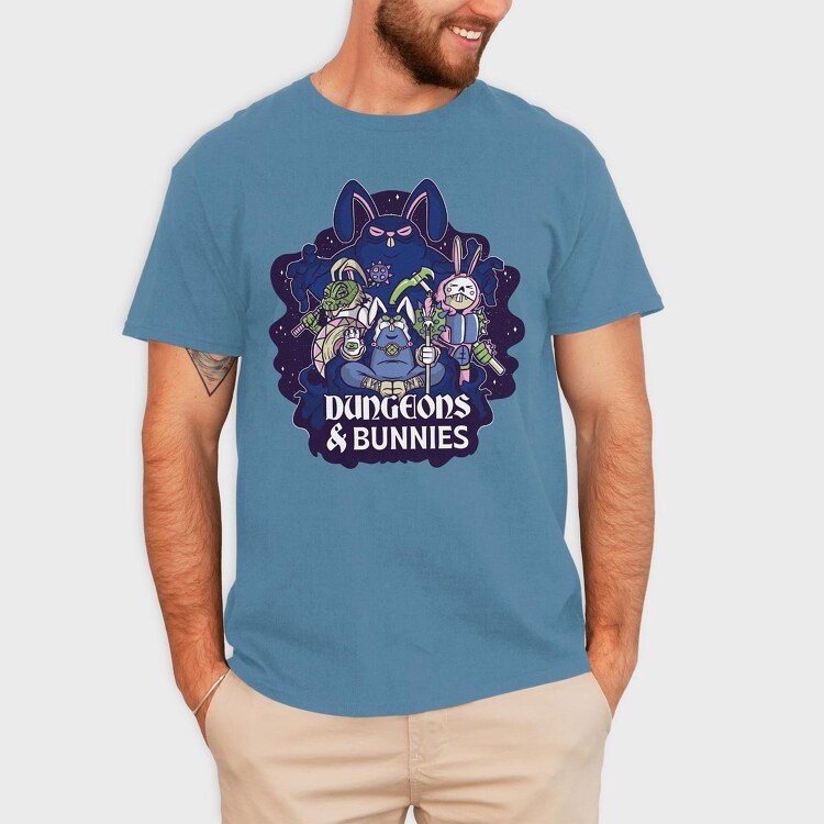 Dungeons And Rabbits, Tricou Barbati (Unisex)