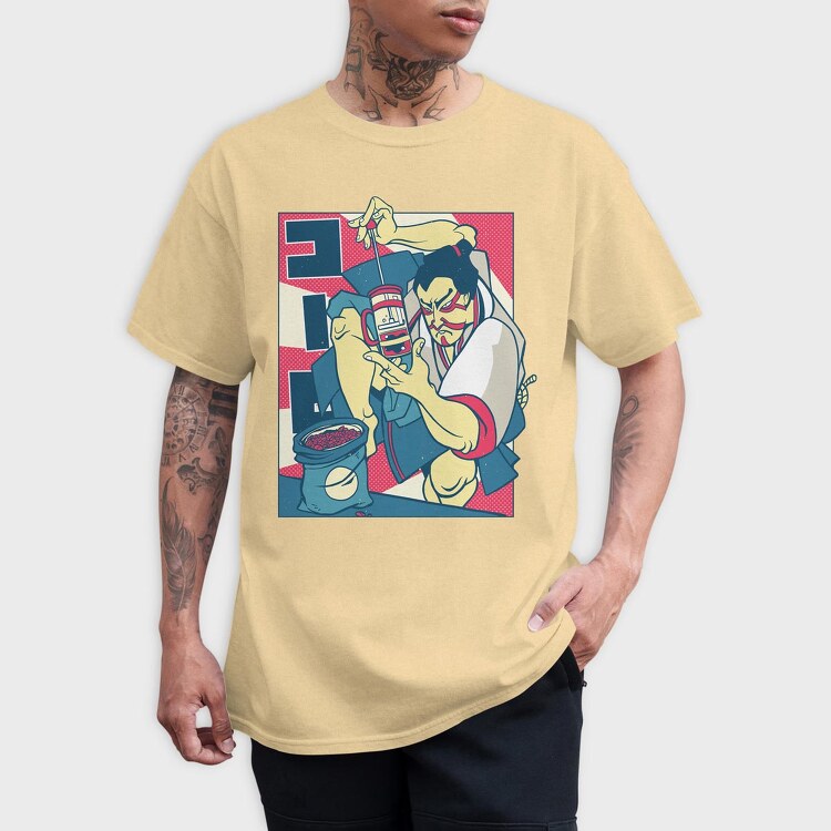 Samurai Coffee, Tricou Barbati (Unisex)