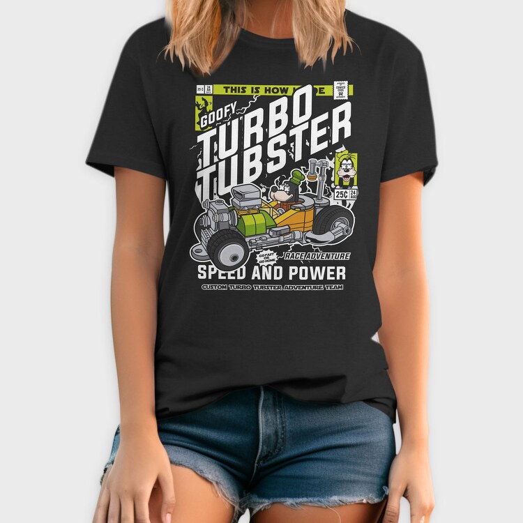 Turbo Tubster Speed, Tricou Barbati (Unisex)