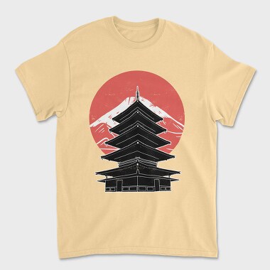 Tricou Barbati (Unisex), Pagoda FujiJapan