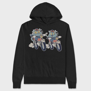 Bike Cat, Hanorac Oversize Barbati (Unisex)