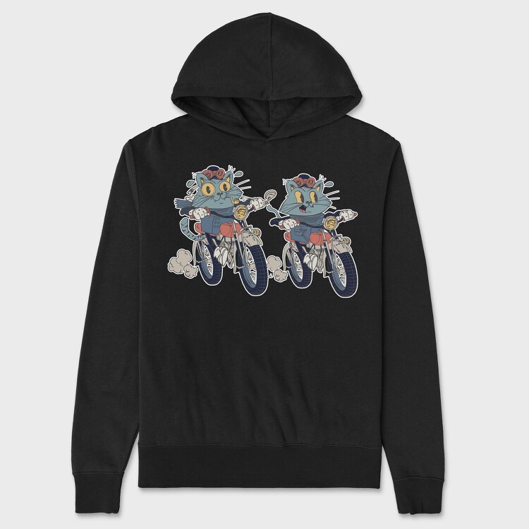 Bike Cat, Hanorac Oversize Barbati (Unisex)