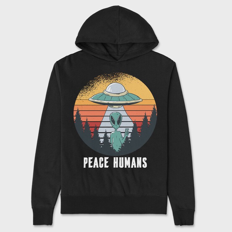 Hanorac Barbati (Unisex), Peace Humans