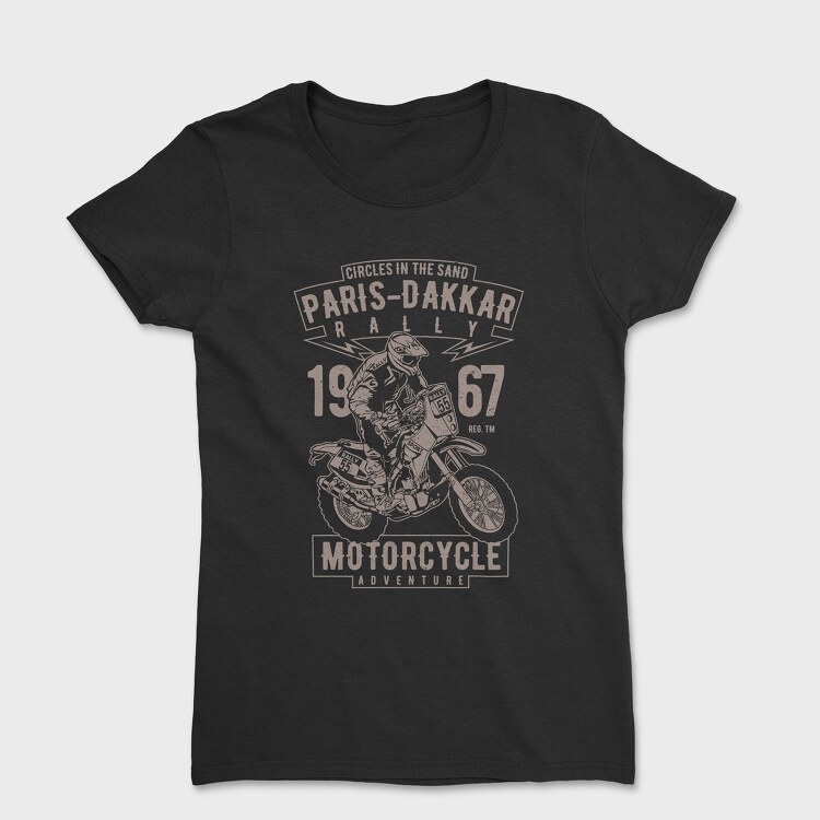 Paris Dakkar Rally Motorcycle, Tricou Femei