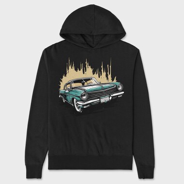 Classic Car Comic 2, Hanorac Oversize Barbati (Unisex)