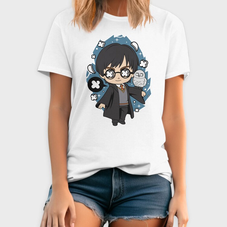 Harry Potter Chibi Magic, Tricou Barbati (Unisex)