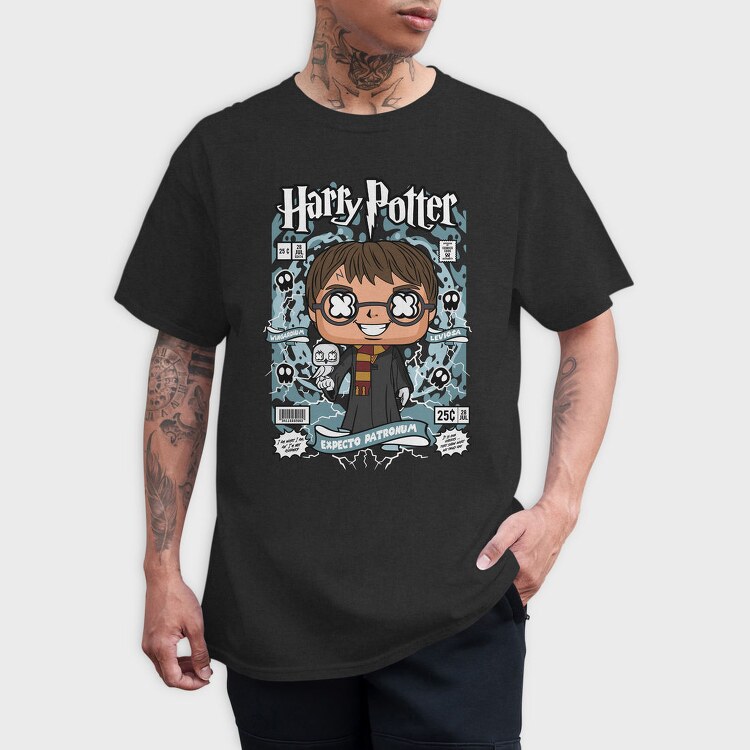 Harry Potter Comic Chibi, Tricou Barbati (Unisex)