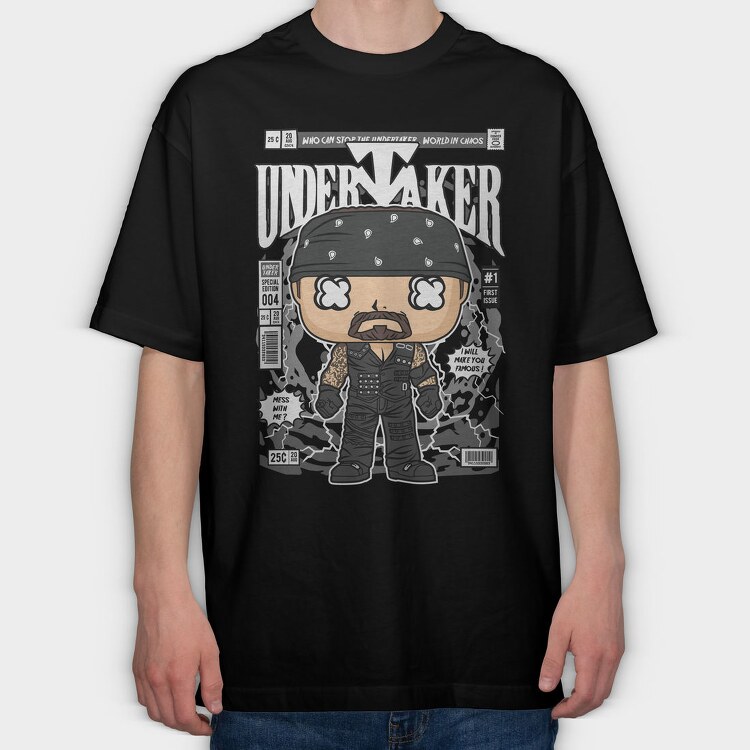 Undertaker Chaos Pop, Tricou Oversize Barbati (Unisex)