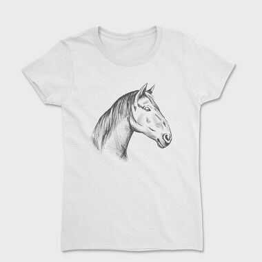 Tricou Femei, Horse Hand Draw