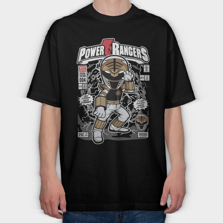 Power Rangers Comic, Tricou Oversize Barbati (Unisex)