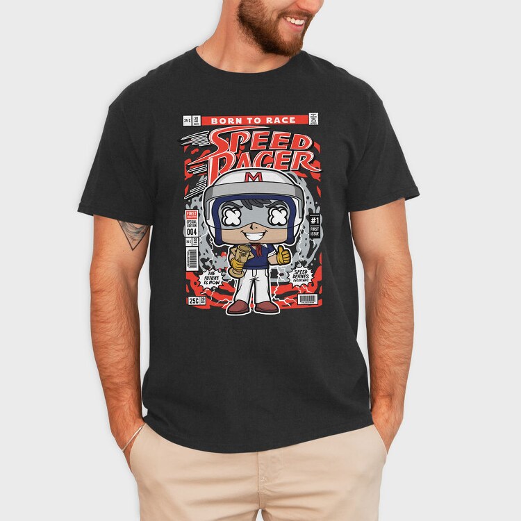 Speed Racer Comic, Tricou Barbati (Unisex)
