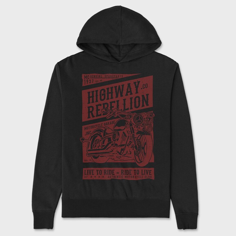 Highway Rebellion, Hanorac Oversize Barbati (Unisex)
