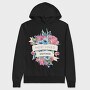 Watercolor Flowers Mother, Hanorac Oversize Barbati (Unisex)