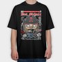 Brets Rockin Skull Guitar, Tricou Oversize Barbati (Unisex)