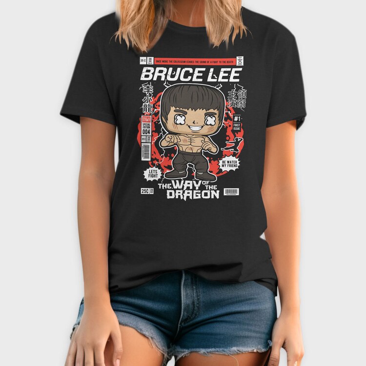 Bruce Dragon Fight, Tricou Barbati (Unisex)